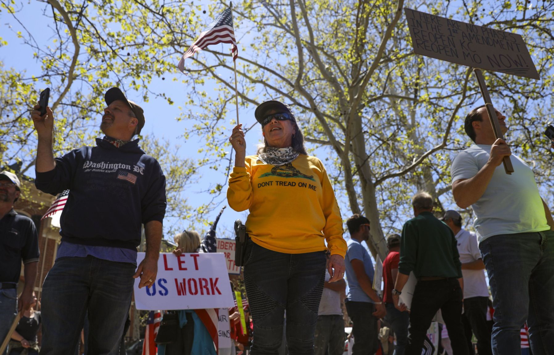 Citizens protest stay-home order
